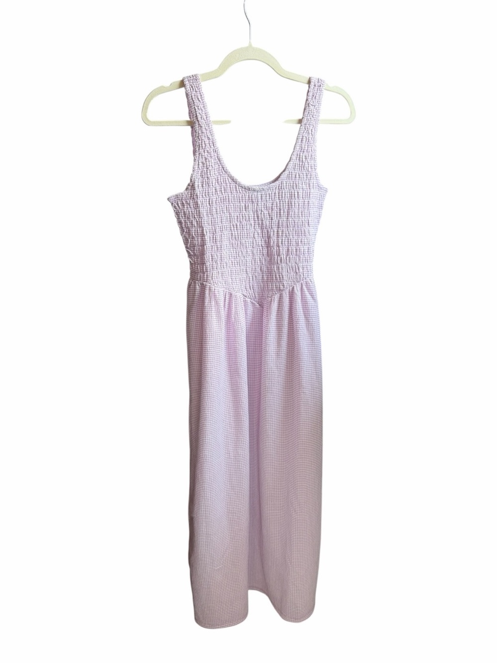 Old Navy Light Lavender Smocked Tank Maxi Dress